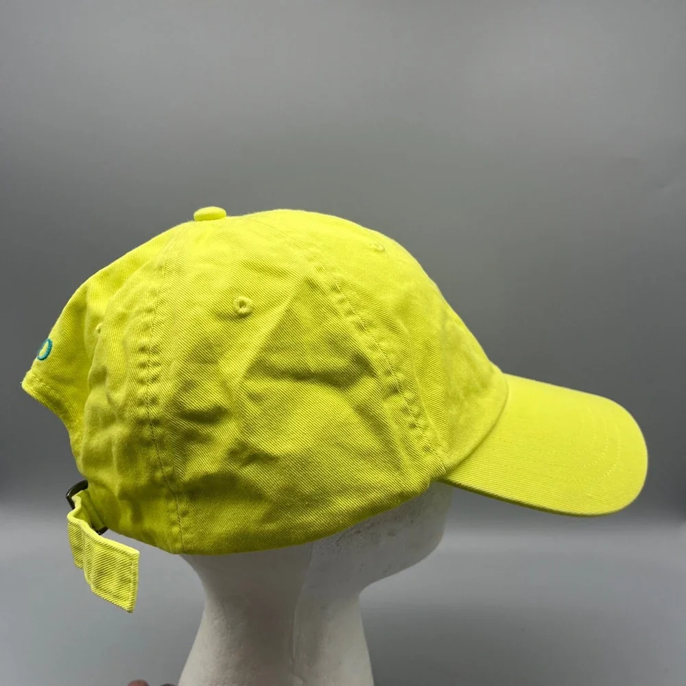 Polo Ralph Lauren Mens Yellow Neon Embroidered Blue Pony OS Preppy Baseball Cap